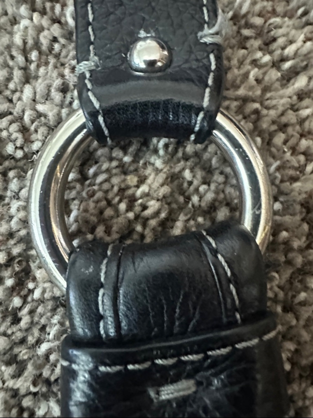 Coach Penelope Hippie Black Pebbled Leather Crossbody Bag Minimalist - Picture 8 of 11